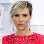 Scarlett with Colored Bangs.